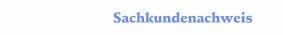Sachkundenachweis